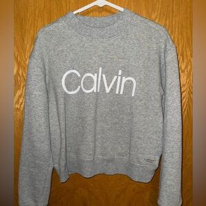 Calvin Klein Gray Women's Crew Neck Sweater